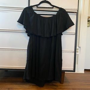 Black mini off the shoulder Free People dress